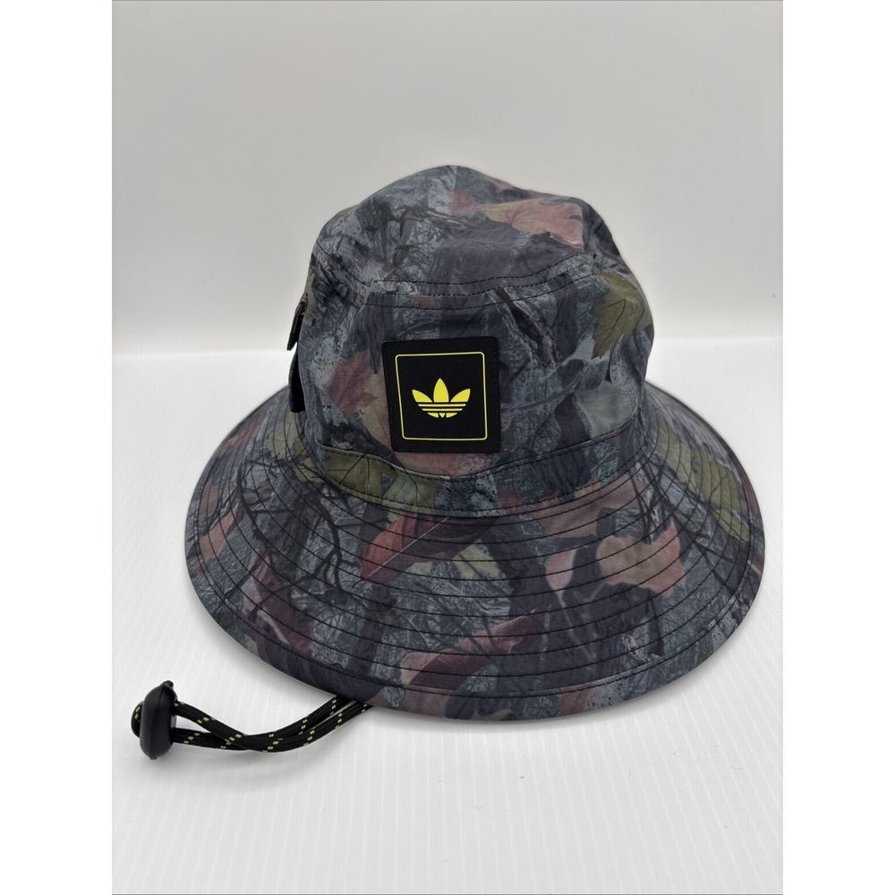 Adidas Originals Tree Camo Lightweight Outdoor Bucket Boonie Hat Side Pocket